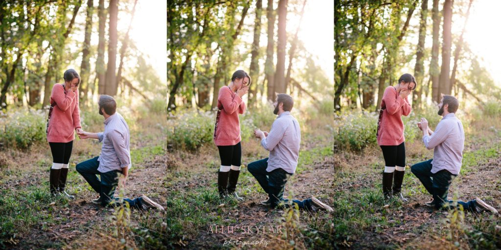 man proposes to girlfriend in valley forge park