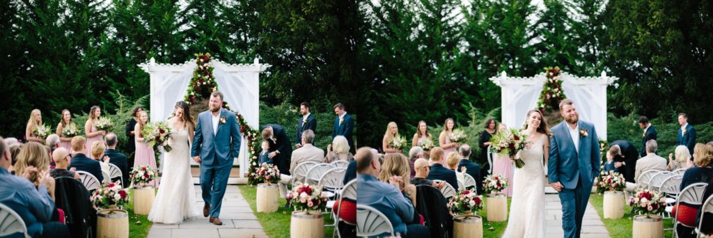 outdoor fall wedding at the barn at boones dam in bloomsburg