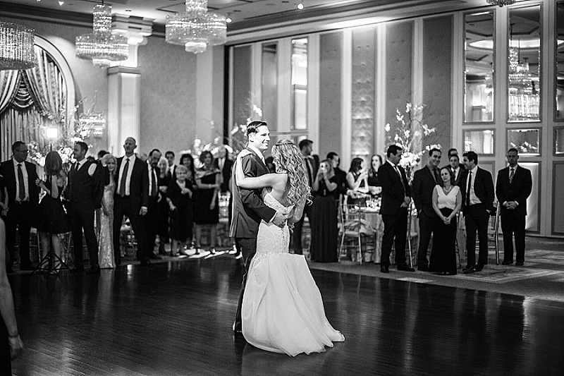 bride and groom share their first dance at the Grove NJ