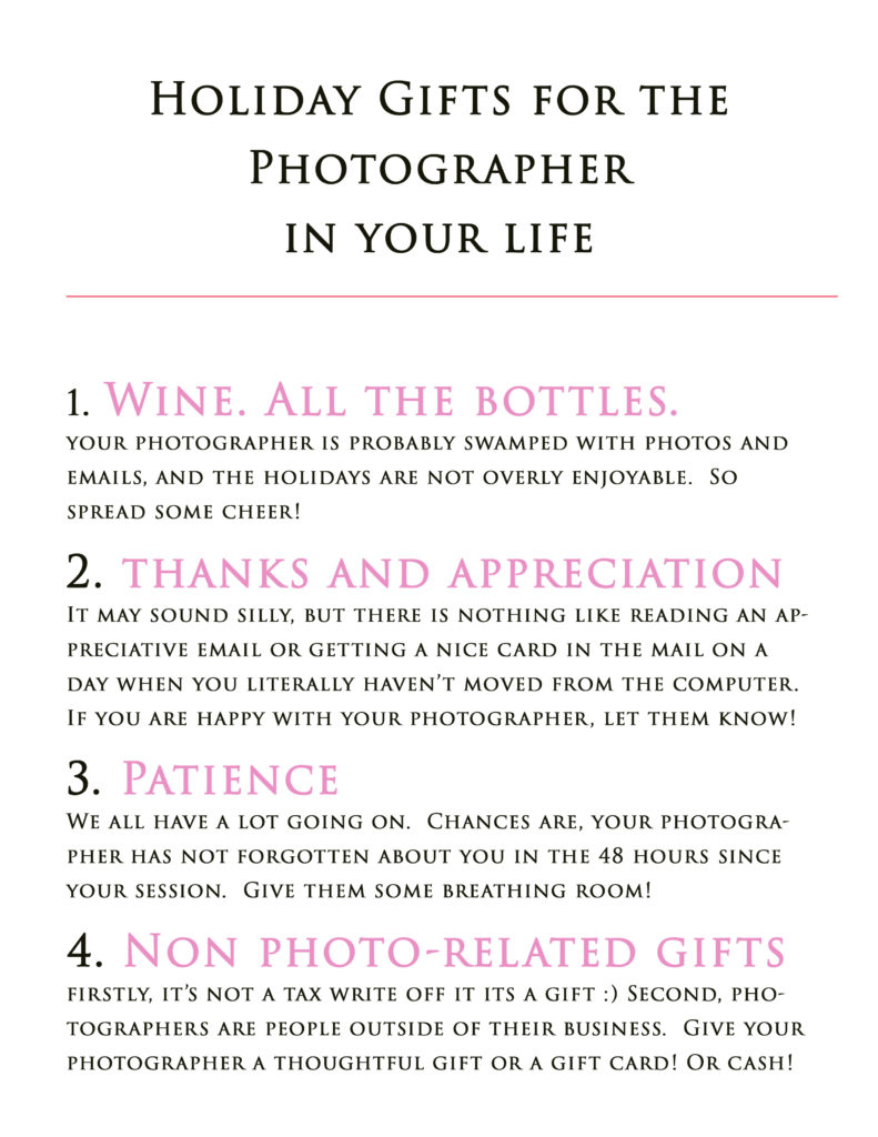 non-photography relater gifts to get your wedding photographer