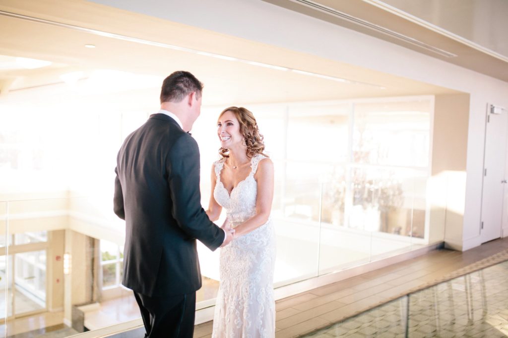 light and airy wedding photos at ocean place in long branch NJ