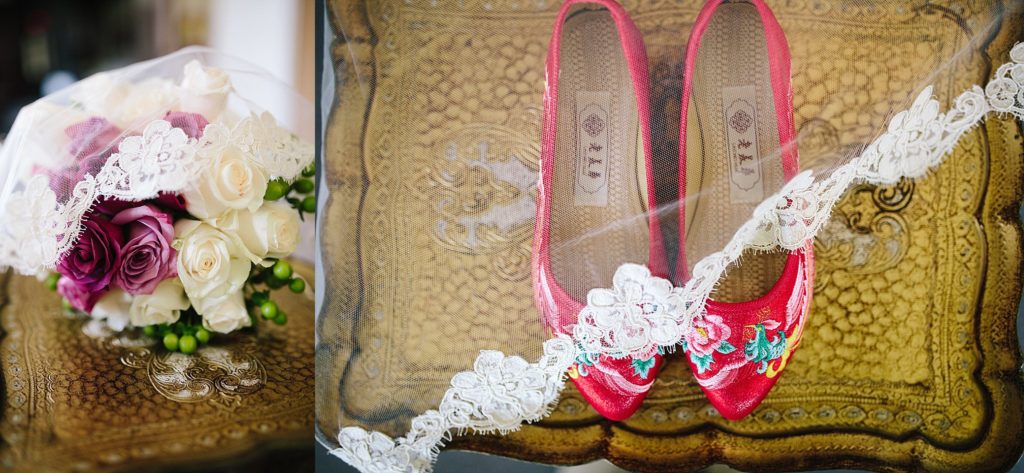 bride's korean wedding shoes