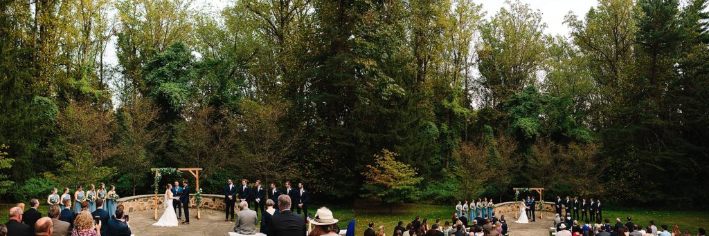 autumn outdoor wedding at Grace winery