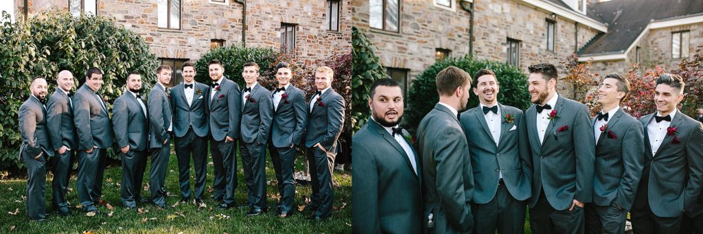 The Manor at Prophecy Creek Wedding groomsmen photos