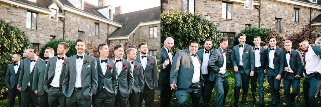 The Manor at Prophecy Creek Wedding groomsmen photos